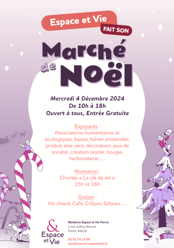 Marché de Noël à Espace et Vie pornic