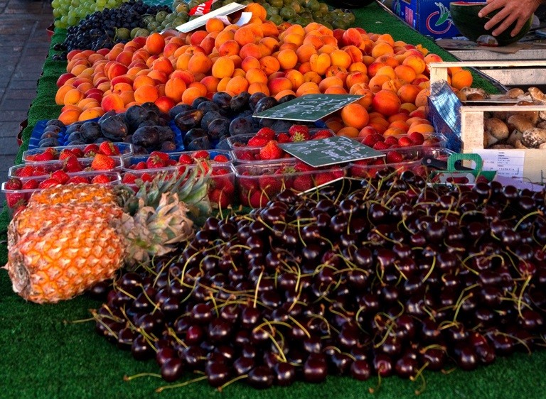 marché, fruits, légumes de saison