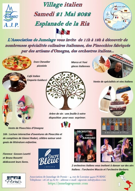 MARCHE  ITALIEN PORNIC ARTISANAT PRODUITS ALIMENTAIRES MUSIQUE