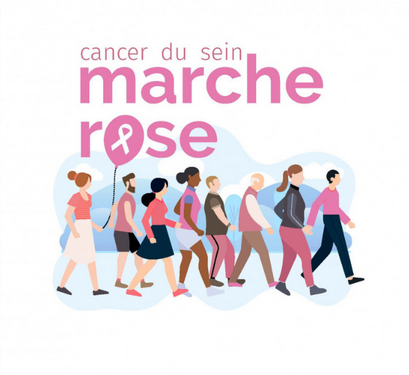 Marche rose à Pornic