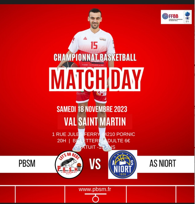 Match de Basket Nationale 2 Championnat de France contre Niort