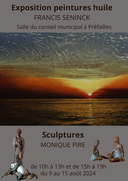 Exposition de peintures à l'huile et sculptures