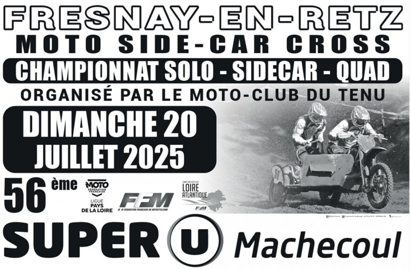 Moto side-car cross championnat solo fresnay en retz villeneuve en retz