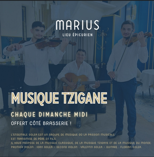 Musique Tzigane au Marius Pornic Brasserie