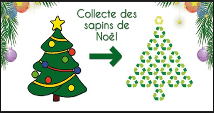 Opération : Donnons une seconde vie à nos sapins mairie de Saint Michel Chef Chef Destination Pornic broyage recyclage