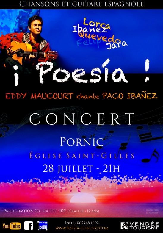 POESIA PORNIC CHANSONS ET GUITARE ESPAGNOLES PACO IABNEZ PAR EDDY MAUCOURT
