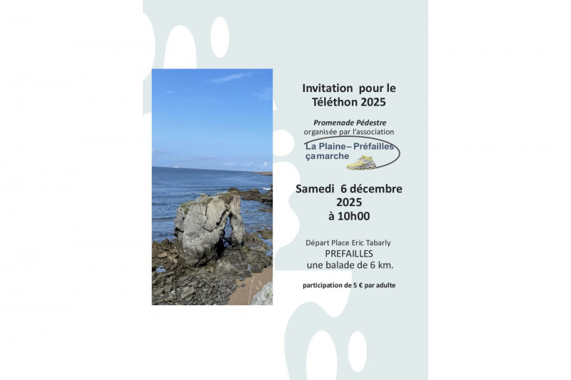 Promenade pédestre en soutien au Téléthon