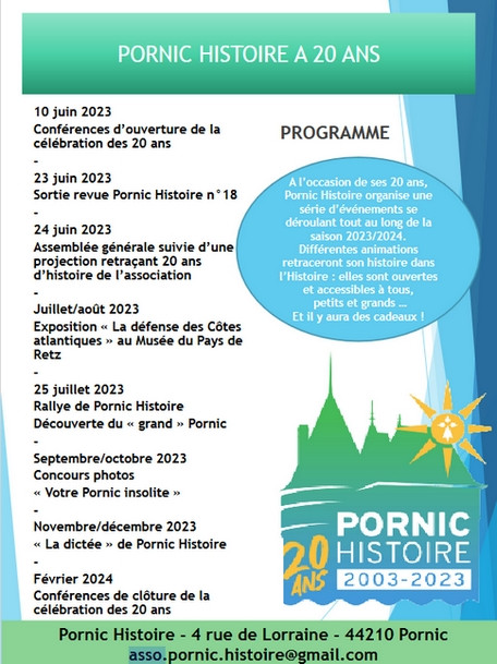 RALLYE DES 20 ANS DE PORNIC HISTOIRE PORNIC