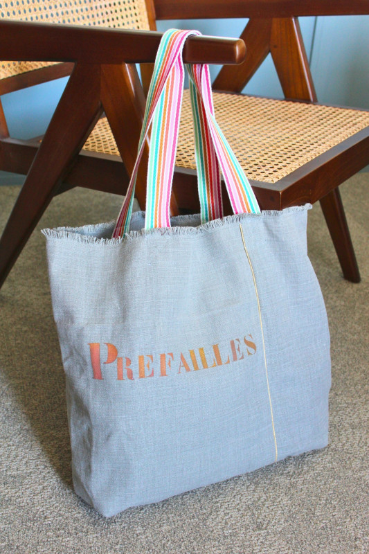 Sac cabas lin Côte de Jade Préfailles Pornic Loire-Atlantique accessoire mode