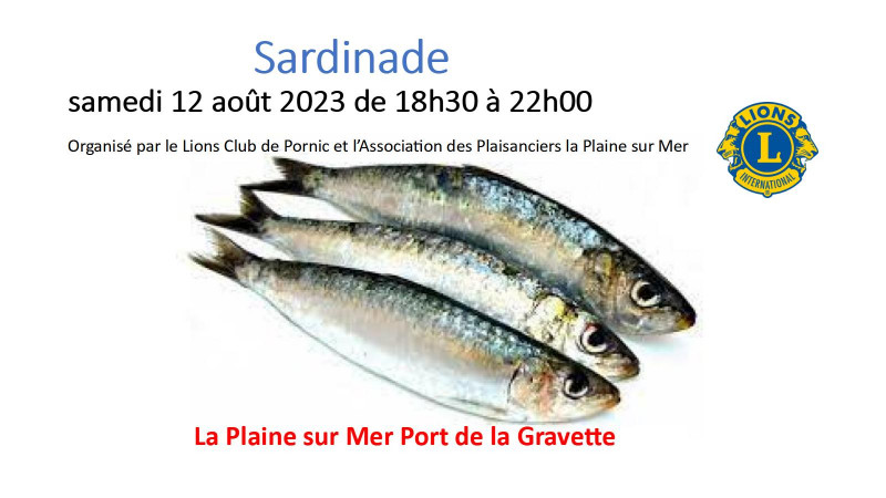 lion Club POrnic, sardinade La Plaine sur Mer 