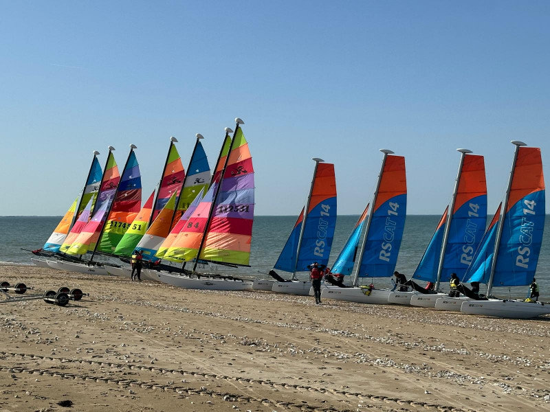Séance de char à voile à La Bernerie-en-Retz