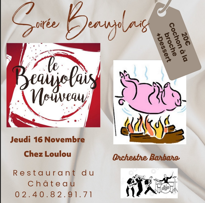 Soirée Beaujolais au Bar du Château