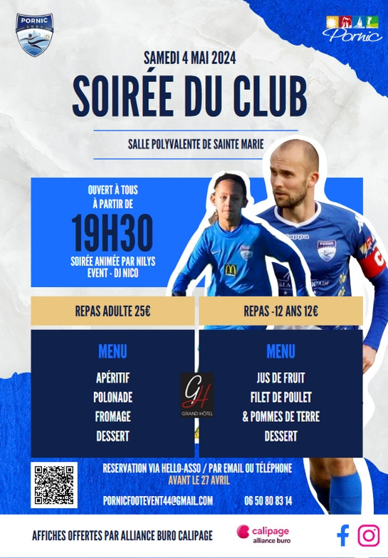 Soirée de Pornic Foot