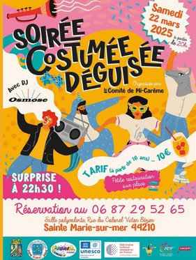 Soirée déguisée avec présentation des reines et couronnement du roi carnaval pornic