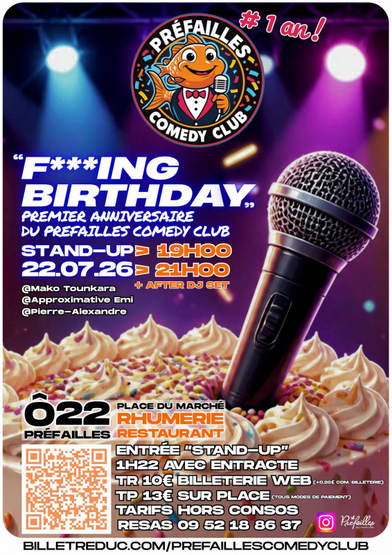 soirée stand up prefailles comedy club rhumerie Ô 22 destination pornic