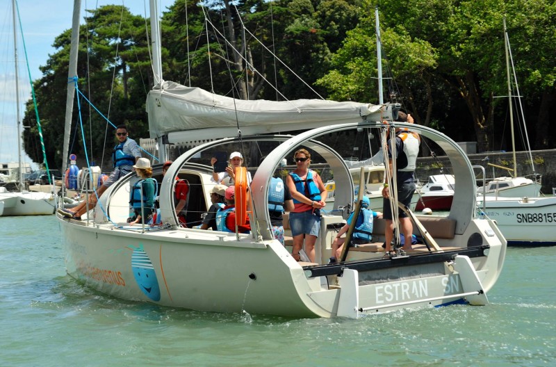 pornic sea outing sailboat sailing boat pleasure trip coast 