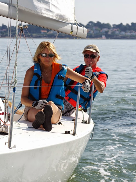 pornic ausflug auf dem meer segelboot segelschiff vergnügungsschiff spaziergang küste 