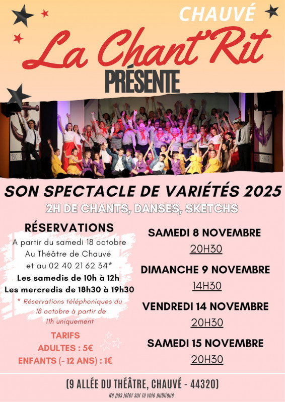 Spectacle de variétés de la Chant'rit