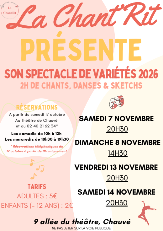 Spectacle de variétés de la Chant'rit
