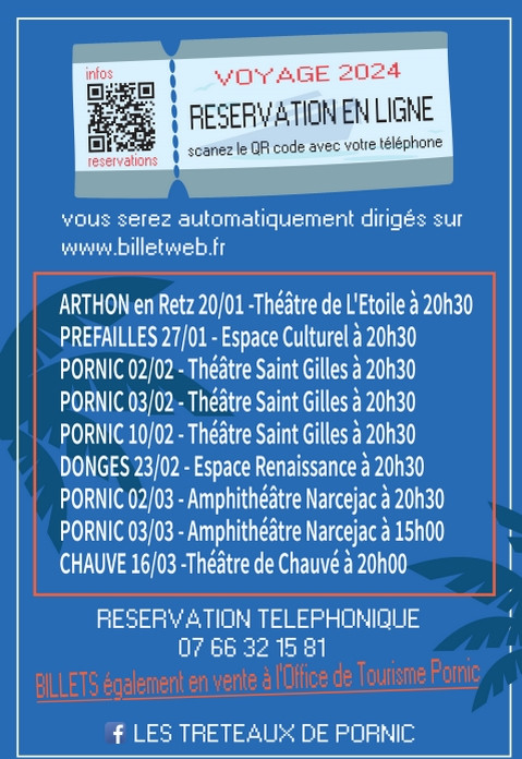 Spectacle des Tréteaux de Pornic : À la Jamaïque Pornic humour théâtre