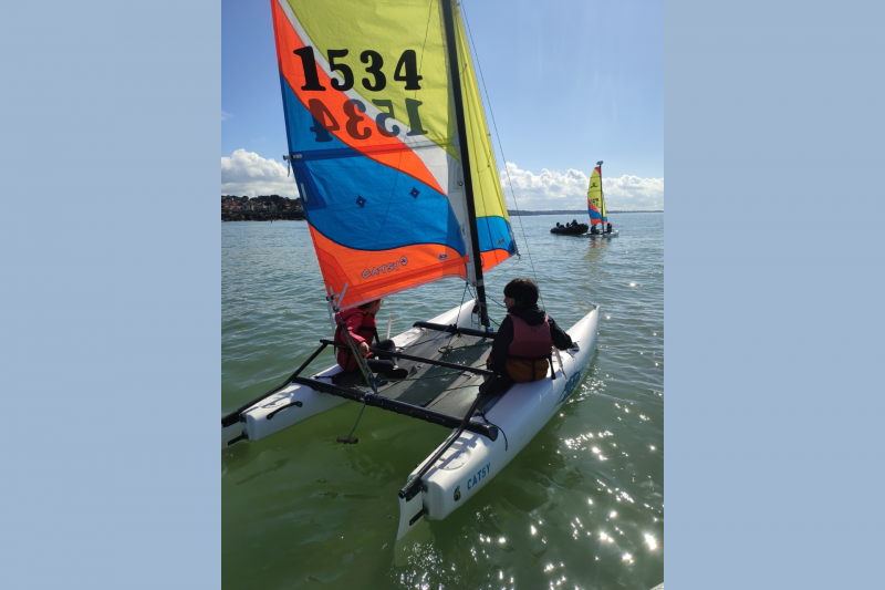 Katamarankurs im Kid Nautical Club von Pornic, Segelziel Pornic