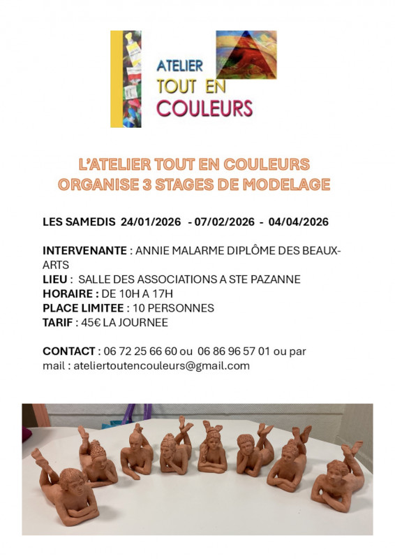 Stage d'initiation au modelage