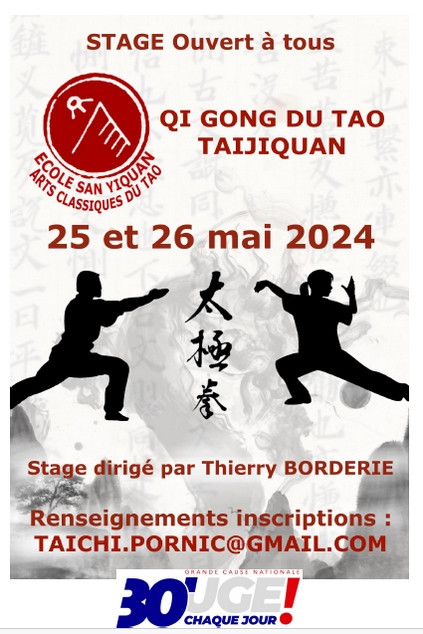 Stage de Qi Gong du tao taijiquan Pornic