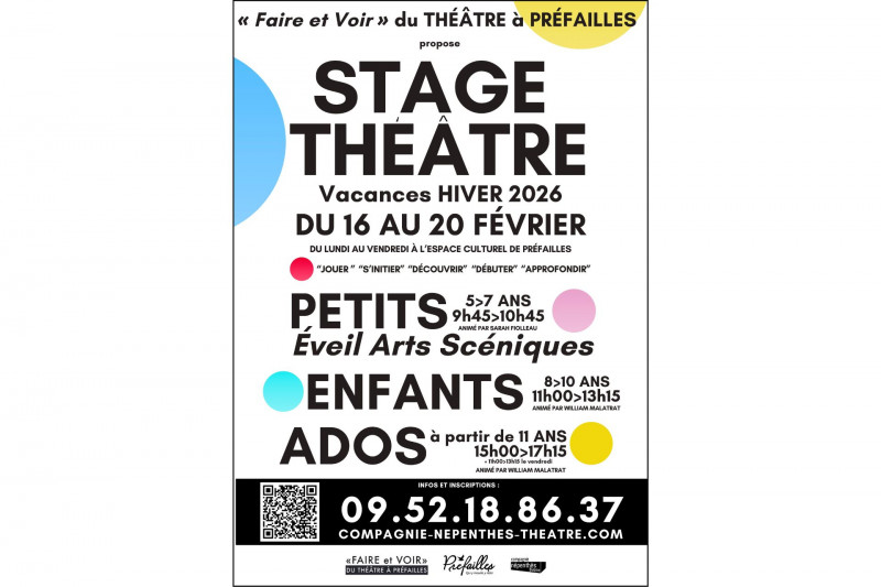 Stage-découverte de théâtre petits/enfants/ados