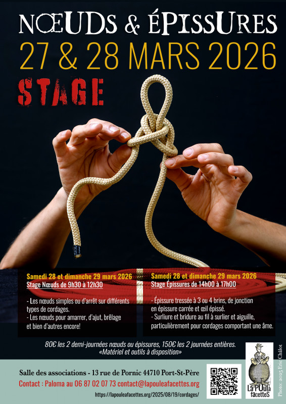 Stage Noeuds et Épissures atelier port saint père