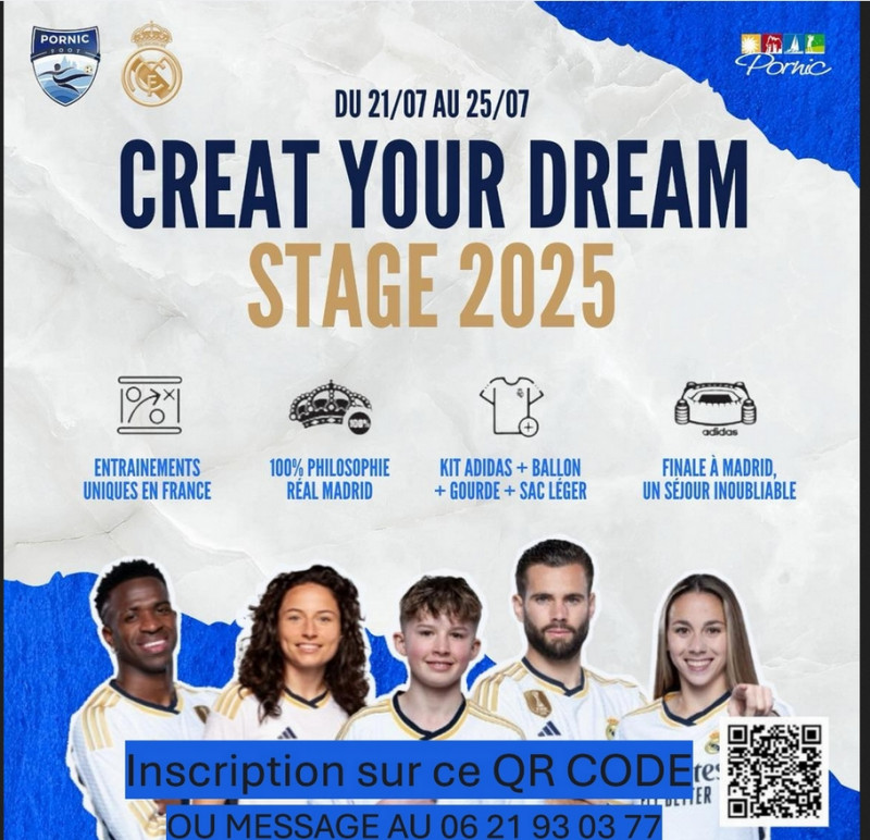 Stage Real de Madrid avec Pornic foot