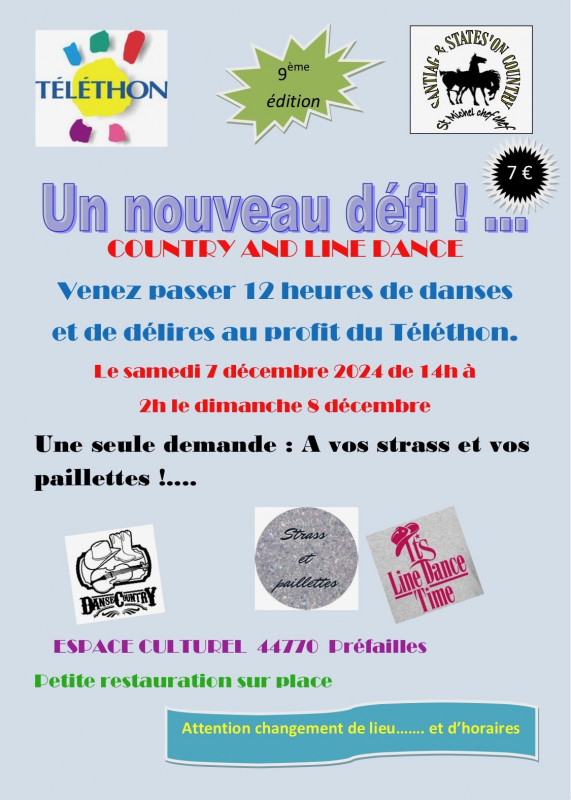 Danse country en ligne pour le Téléthon