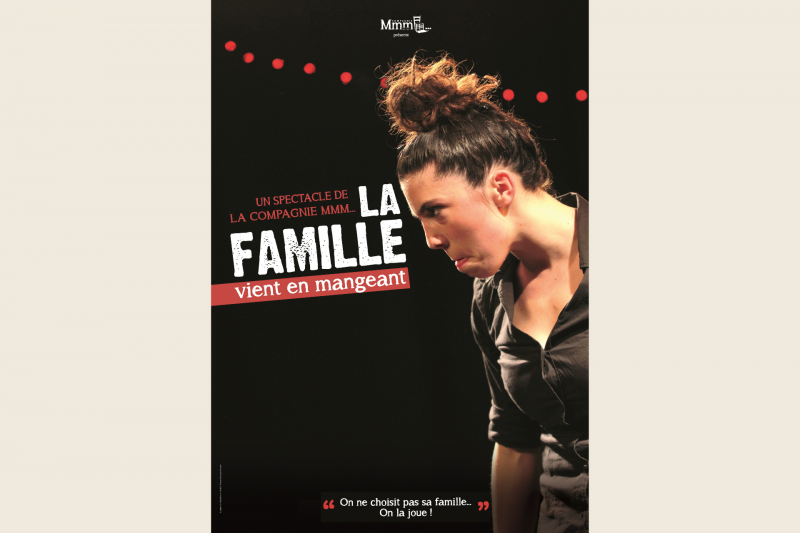 Théâtre : La famille vient en mangeant spectacle humour comique seul en scène Destination Pornic