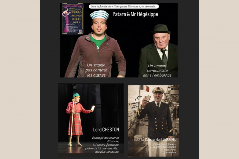 Theater: Three Naked Girls - Performing arts at Pornic Castle comedy show Destination Pornic