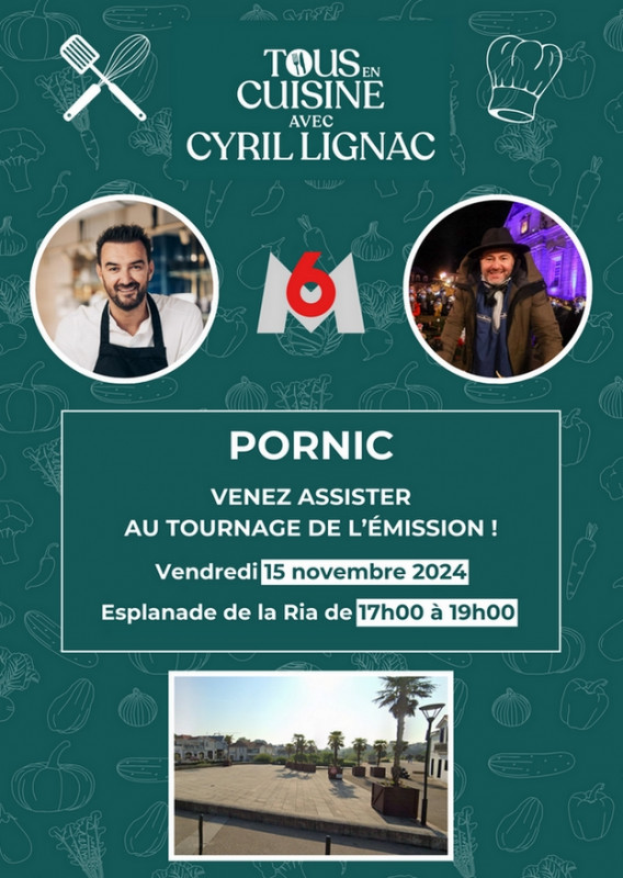 Tournage de l'émission tous en cuisine  pornic Jérôme Anthony 