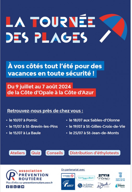 Tournée des plages/ prévention Pornic