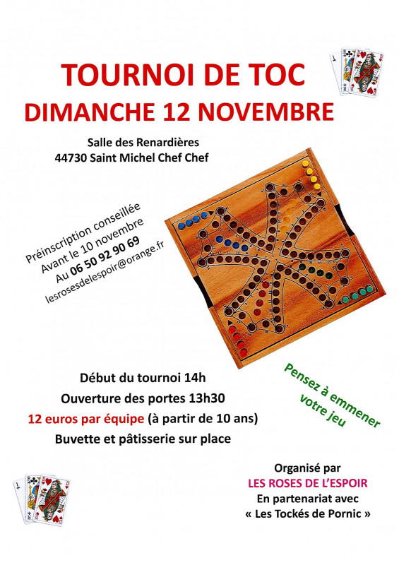 Tournoi de tock pour mission humanitaire à Saint Michel Chef Chef