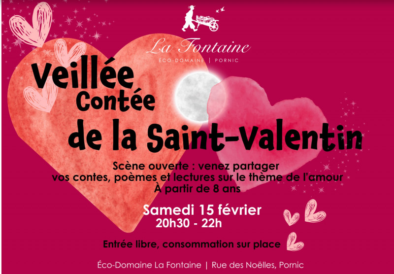 Veillée contée de la Saint Valentin à La Fontaine pornic