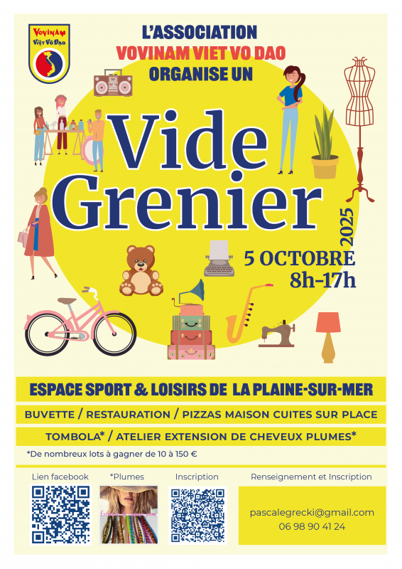 Vide grenier à La Plaine-sur-Mer