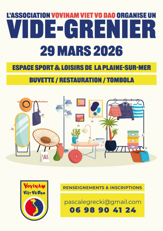 Vide grenier à La Plaine-sur-Mer