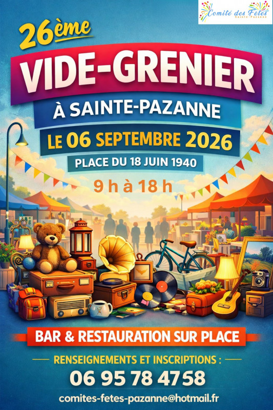 Vide-grenier à Sainte-Pazanne