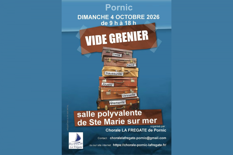 Flohmarkt – Chor „La Frégate“ – Verkauf in Pornic