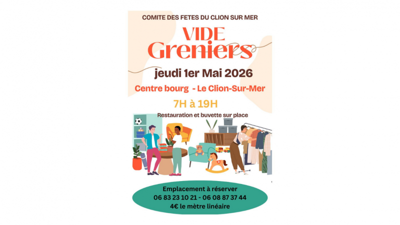 Vide grenier du Clion-sur-Mer Destination Pornic