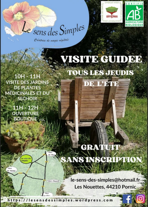 Visite du jardin Le sens des Simples pornic